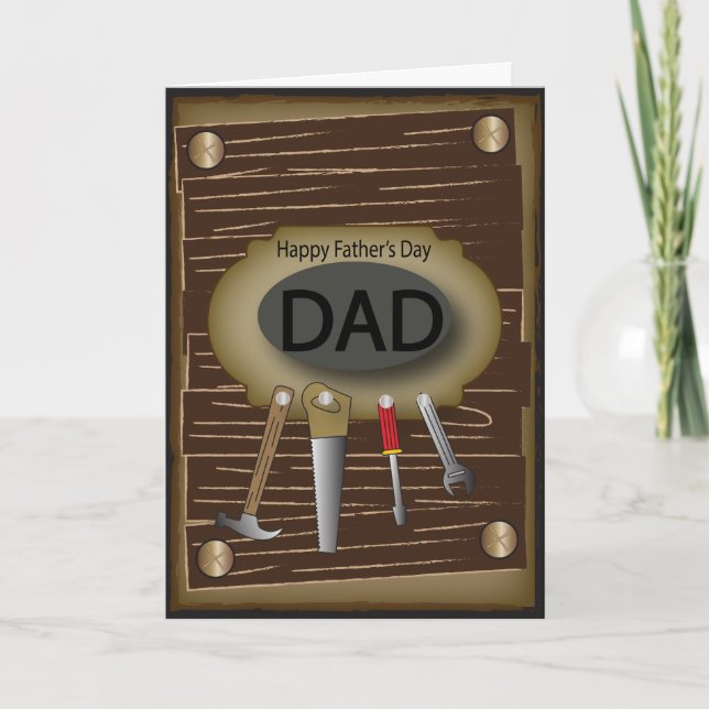 Tarjeta Feliz Día del Padre | Handyman (Anverso)