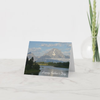 Tarjeta Feliz Día del Padre Jackson Hole River Card