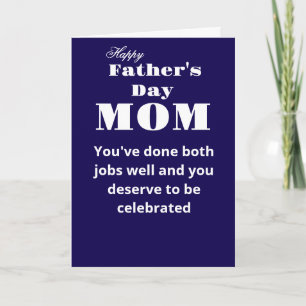 Tarjeta Feliz día del padre, mamá