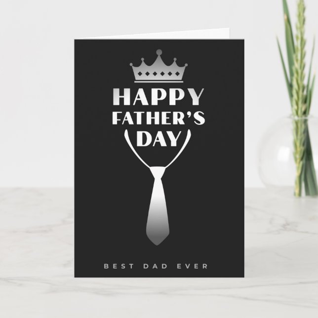 Tarjeta Feliz Día del Padre, mejor papá de todos (Anverso)