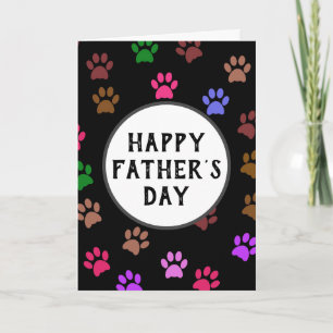 Tarjeta Feliz Día del Padre Mejor Papá Perro del Mundo Hue