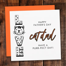 Feliz Día del Padre Naranja De El Gato Perfecto