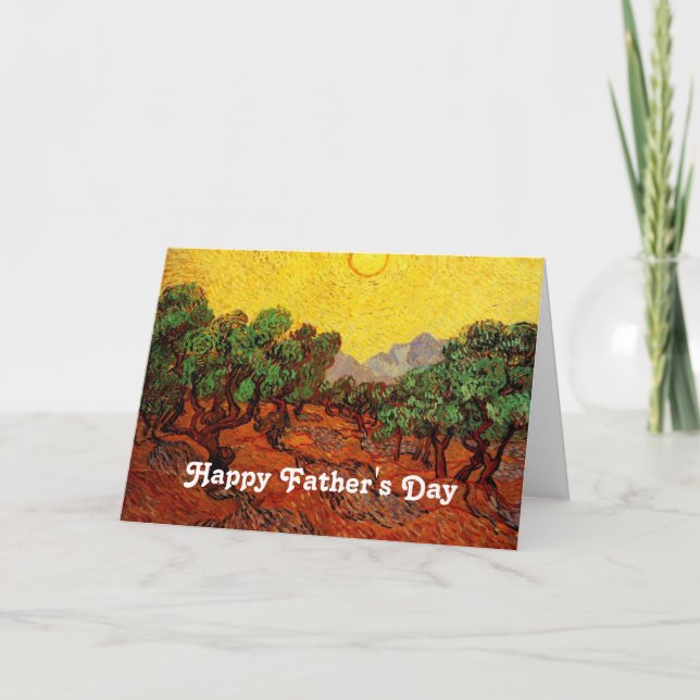 Tarjeta Feliz día del padre, Olive van Gogh (Anverso)