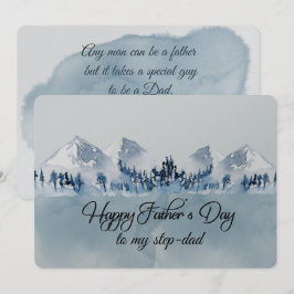 Tarjeta Feliz Día del Padre, padrastro