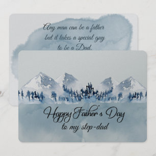 Tarjeta Feliz Día del Padre, padrastro