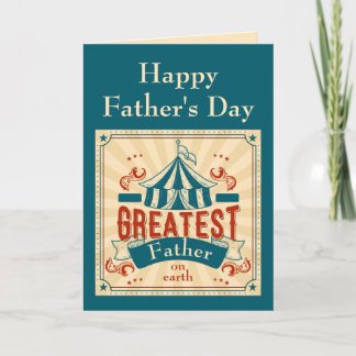 Tarjeta Feliz Día del Padre Papá Circus Monkeys Funny
