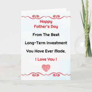 Tarjeta Feliz Día del Padre Papá, De La Mejor Pareja a Lar