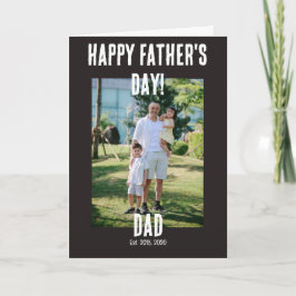 Tarjeta Feliz Día del Padre papá establecido