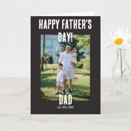 Tarjeta Feliz Día del Padre papá establecido