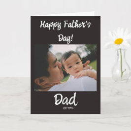 Tarjeta Feliz Día del Padre papá establecido