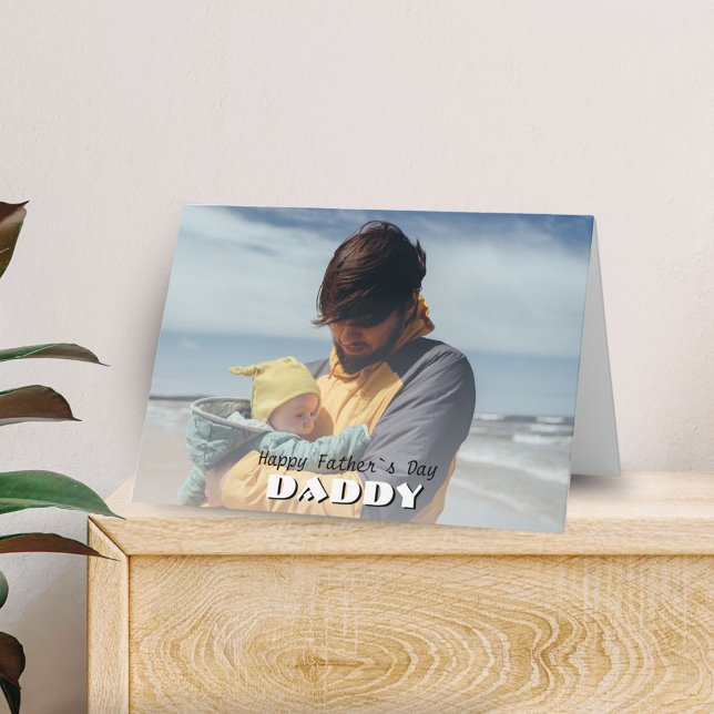 Tarjeta Feliz Día del Padre Papá Foto completa Día del Pad (Subido por el creador)