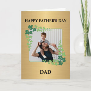 Tarjeta Feliz Día del Padre Papá Foto Personalizada