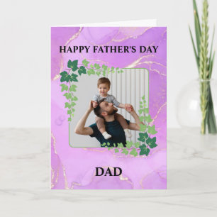 Tarjeta Feliz Día del Padre Papá Foto Personalizada