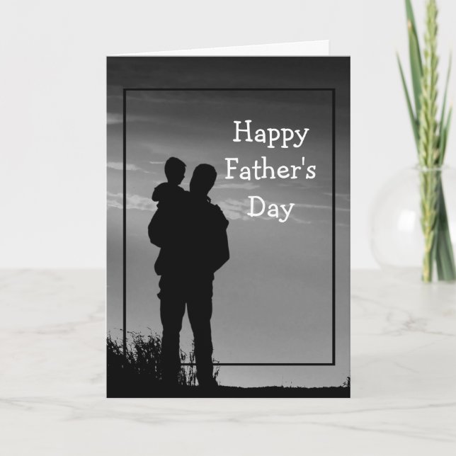 Tarjeta Feliz Día del Padre Papá, te admiro (Anverso)