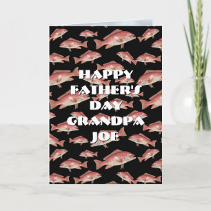 Tarjeta Feliz Día del Padre Pargo Rojo dicho