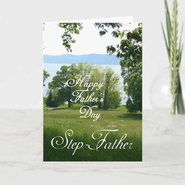 Tarjeta Felíz Día del Padre Paso-Paisaje-Padre (Anverso)