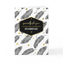 Feliz Día del Padre. Patrón de plumas