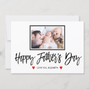 Tarjeta Feliz Día del Padre personalizado con foto