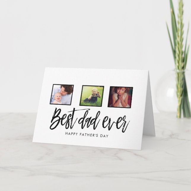 Tarjeta Feliz Día del Padre Personalizado Papá (Anverso)