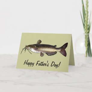 Tarjeta Feliz Día del Padre: Pescado