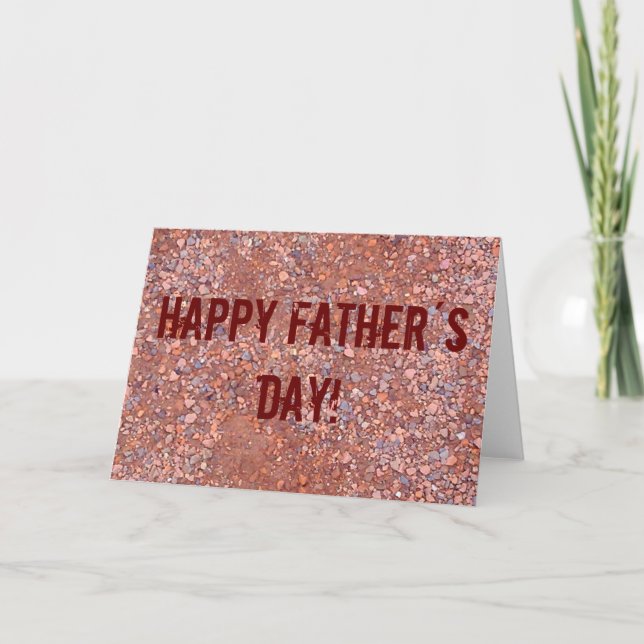 Tarjeta Feliz Día del Padre, pista de tenis deportiva Red  (Anverso)