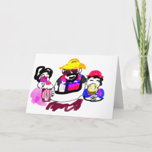 Tarjeta Feliz día del padre relajado