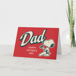 Tarjeta Feliz Día del Padre   Snoopy Manitas
