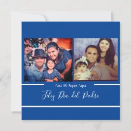 Tarjeta Feliz Día del Padre Super Papá Español