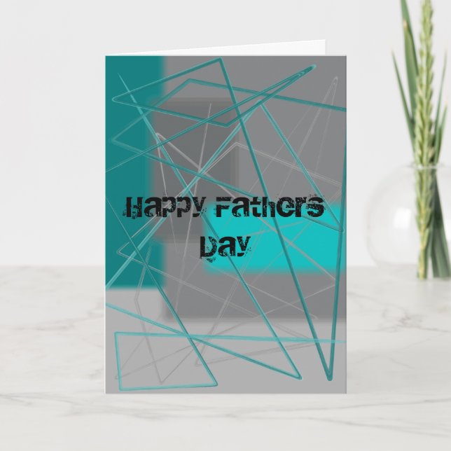 Tarjeta Feliz Día del Padre (texto personalizado) (Anverso)