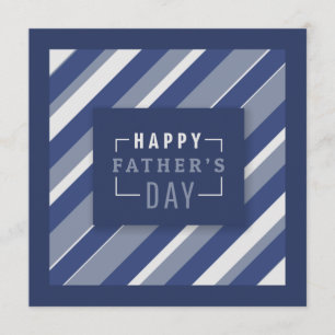 Tarjeta Feliz Día del Padre   Tira a rayas