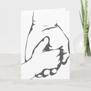 Tarjeta Feliz Día del Padre Tomados de la Mano