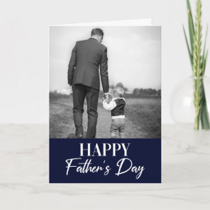 Tarjeta Feliz Día del Padre Una Foto Moderno C