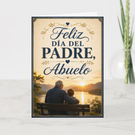 Tarjeta Feliz Día del Padre y del Abuelo