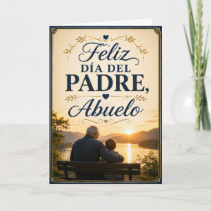 Tarjeta Feliz Día del Padre y del Abuelo