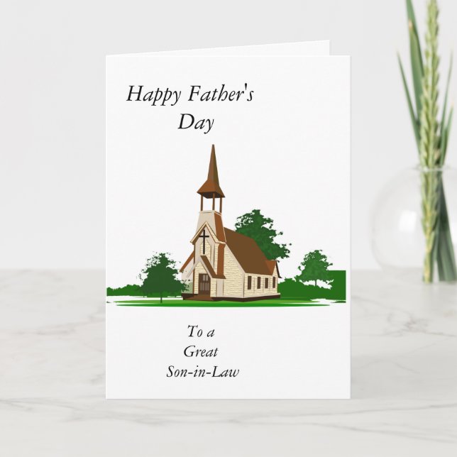 Tarjeta Feliz Día del Padre "yerno" (Anverso)