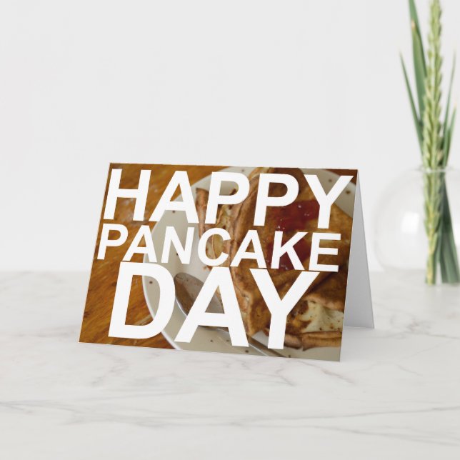 Tarjeta ¡Feliz Día del Panqueque! (Anverso)