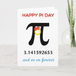 Tarjeta Feliz Día del Pi, así y para siempre