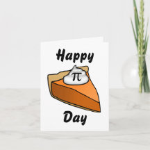 Feliz Día del Pi Slice de saludo de Pie