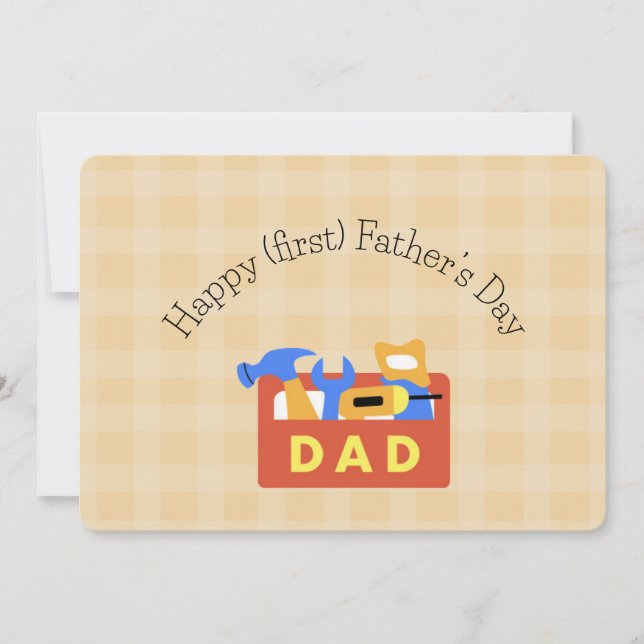 Tarjeta Feliz Día del Primer Padre (Anverso)