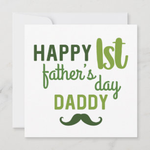 Tarjeta Feliz Día del Primer Padre Papi // Cute Blank