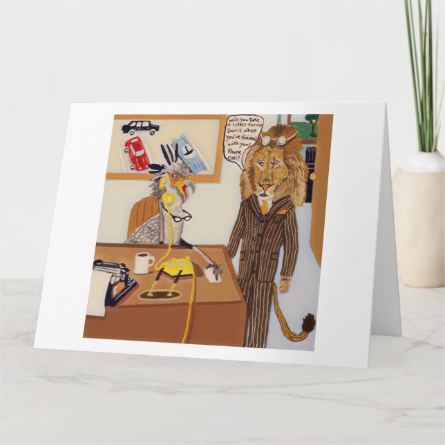 Tarjeta Feliz Día del Secretario (Anverso)