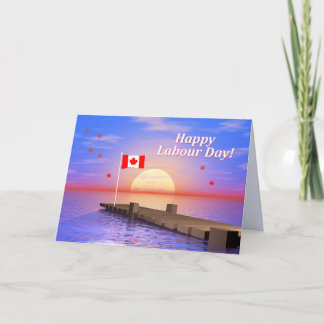 Tarjeta Feliz Día del Trabajo Canadá