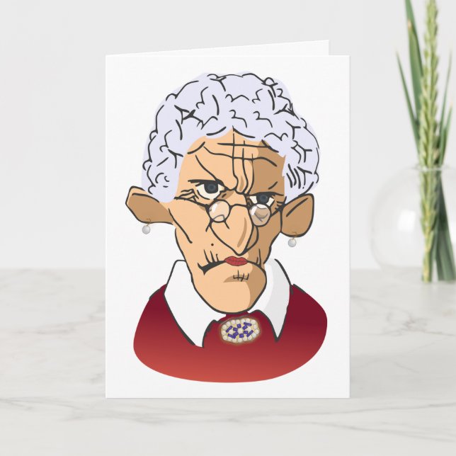 Tarjeta Feliz día, humor del día de la madre (Anverso)