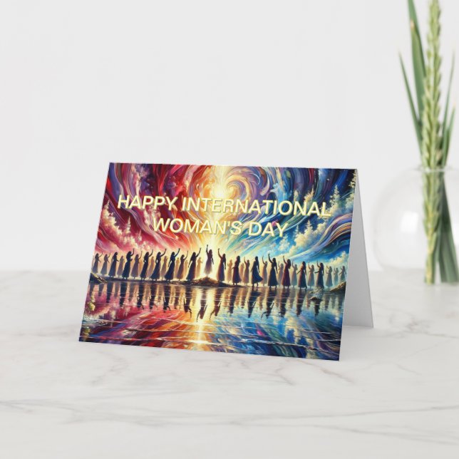 Tarjeta Feliz Día Internacional de la Mujer (Anverso)