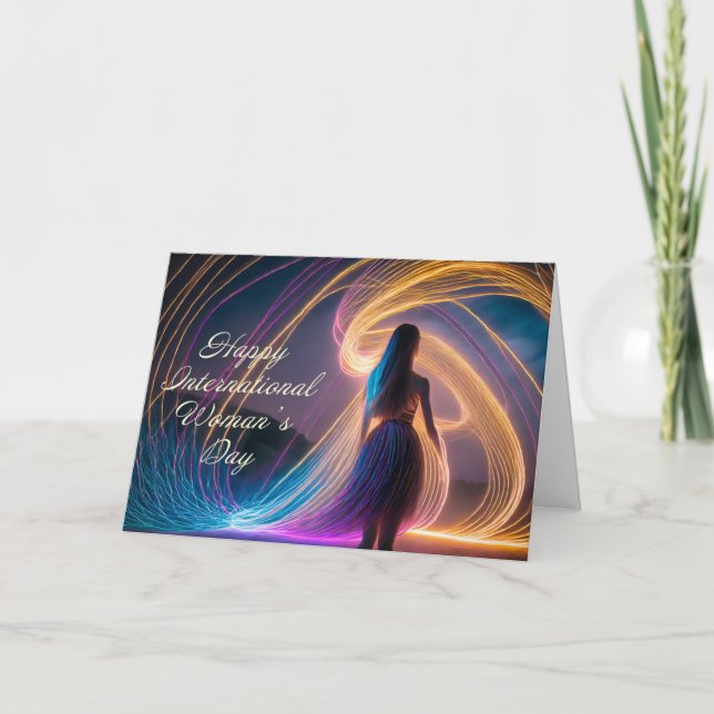 Tarjeta Feliz Día Internacional de la Mujer (Anverso)