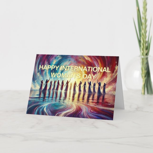 Tarjeta Feliz Día Internacional de la Mujer (Anverso)