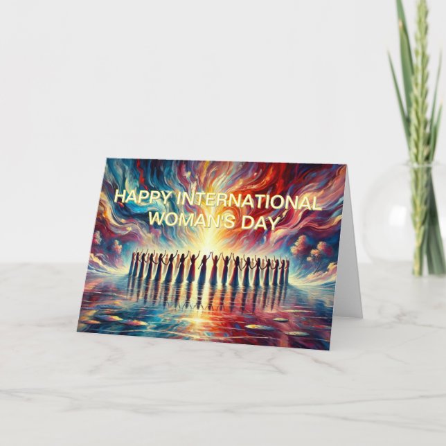 Tarjeta Feliz Día Internacional de la Mujer (Anverso)