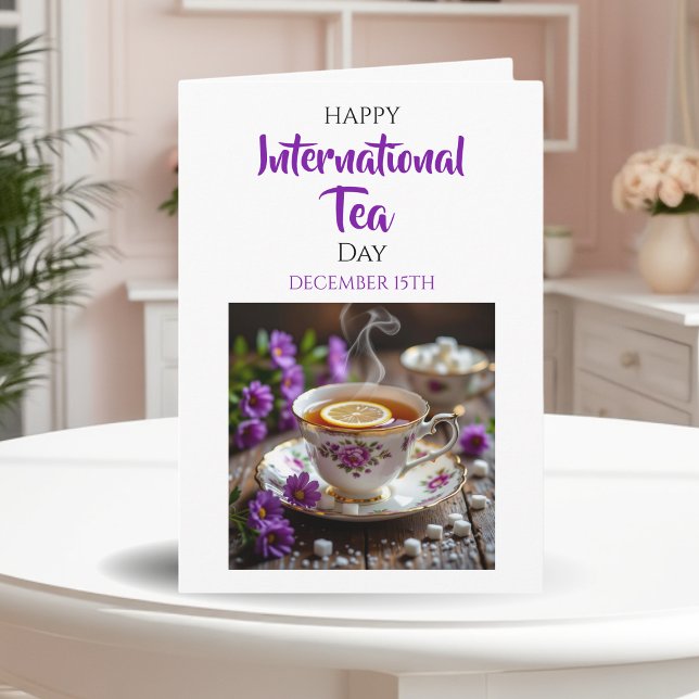 Tarjeta Feliz Día Internacional del Té | 15 de diciembre (Subido por el creador)