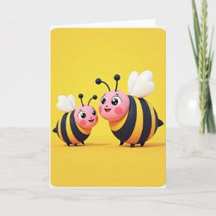 Tarjeta Feliz Día Mamá Insectos Amigos