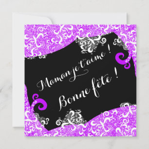 Tarjeta Feliz día mamá - Motivo de encaje